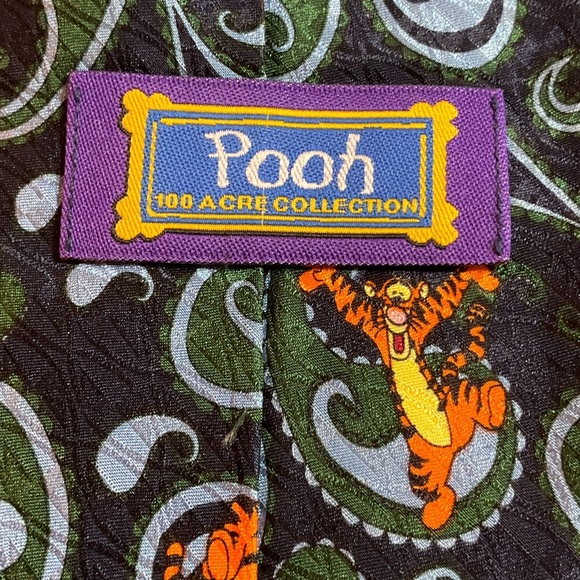 Pooh 100 Acre Collection Silk Tie - Picture 2 of 3